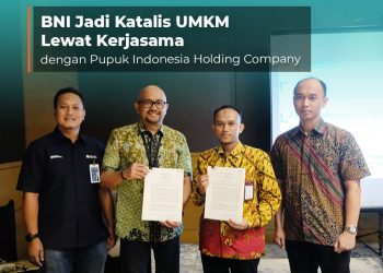 BNI Jadi Katalis UMKM Lewat Kerjasama dengan Pupuk Indonesia Holding Company