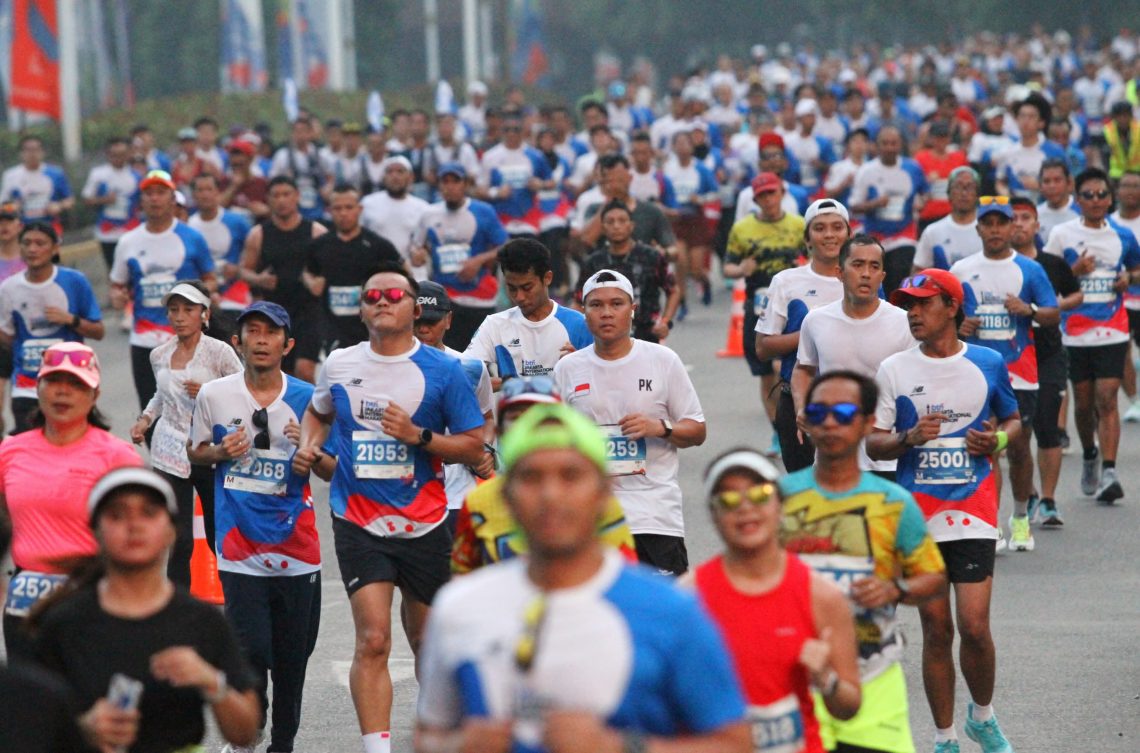 Lautan Pelari Penuhi Kawasan Sudirman Thamrin dalam Ajang BTN JAKIM 2024