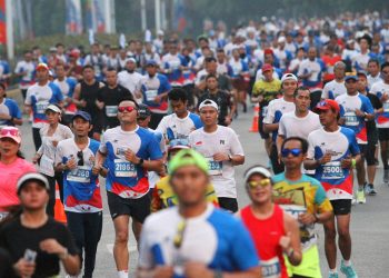 Lautan Pelari Penuhi Kawasan Sudirman Thamrin dalam Ajang BTN JAKIM 2024