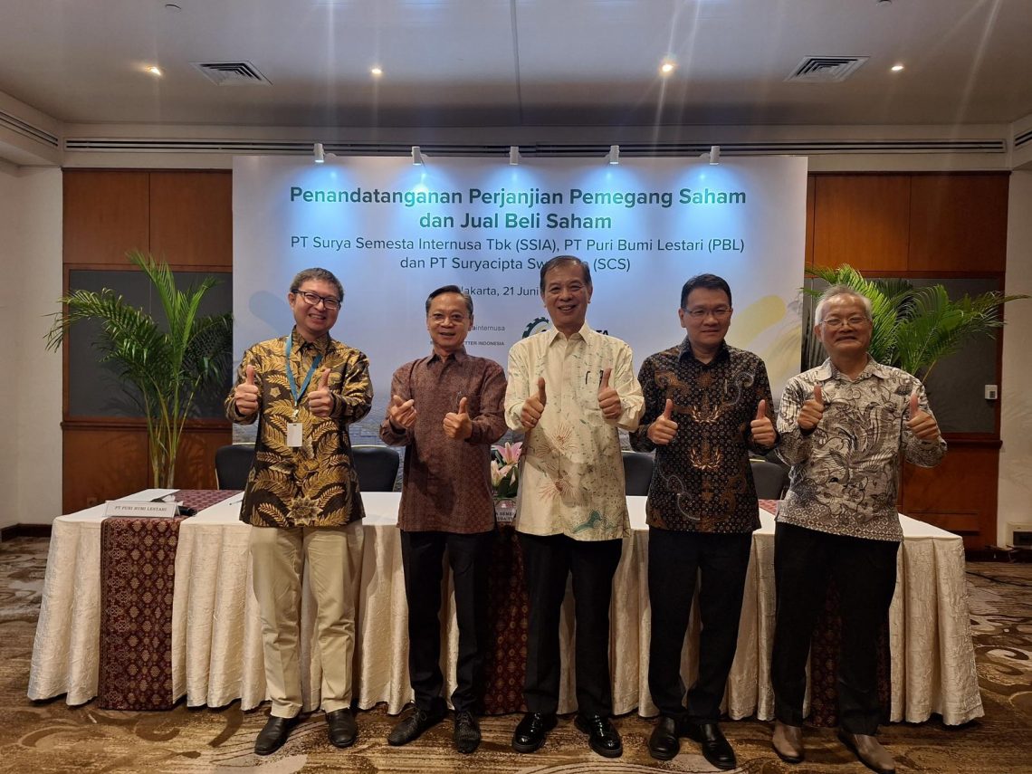 Sah! RUPSLB SSIA Setujui Pengambil Alihan 36,5% Saham Suryacipta Swadaya SSIA telah menerima pembayaran atas transaksi sebesar Rp2,8 Triliun