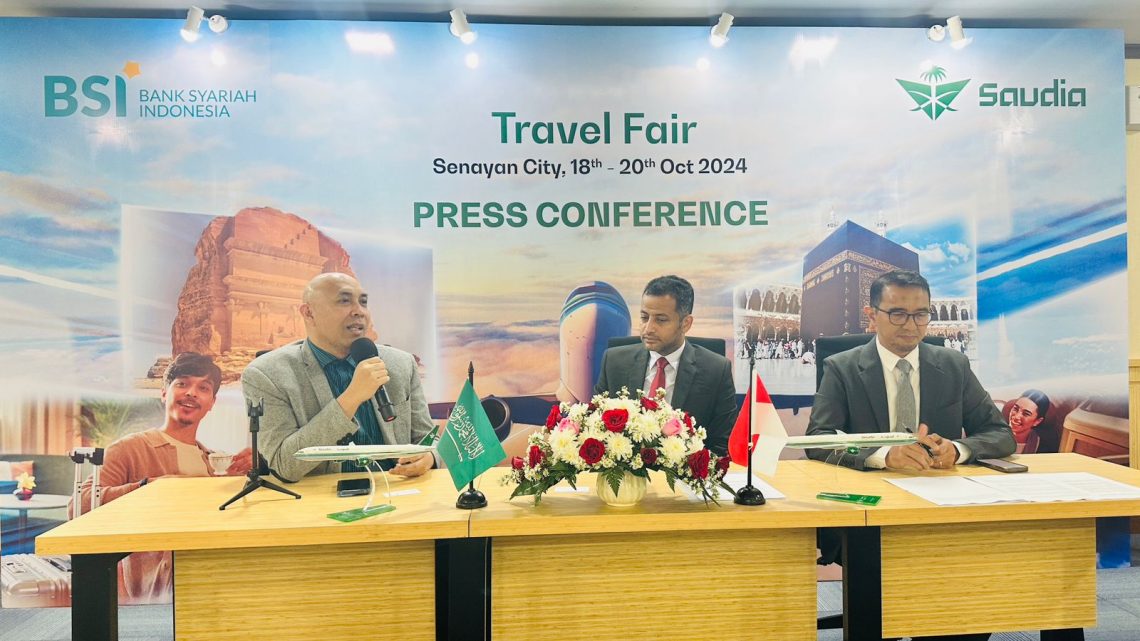 Perkuat Ekosistem Haji & Umrah, BSI Jadi Official Bank Partner Saudia Travel Fair 2024
