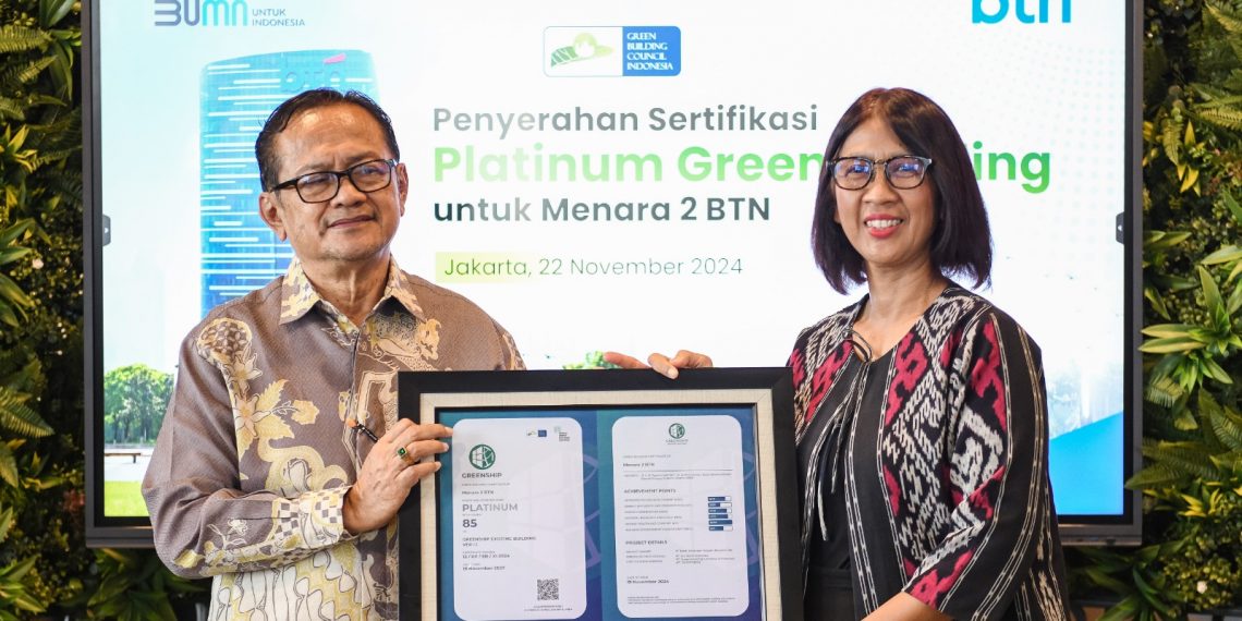 BTN Raih Predikat Tertinggi Green Building
