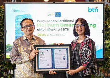 BTN Raih Predikat Tertinggi Green Building