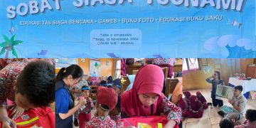 Komitmen Maccaferri terhadap lingkungan meningkatkan kualitas hidup berkelanjutan diwujudkan dalam kegiatan CSR Sobat Siaga Tsunami