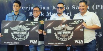 Perluas Ekosistem Bisnis Kartu Kredit, Bank Mandiri Jalin Kemitraan dengan Harley Davidson Club Indonesia (HDCI)