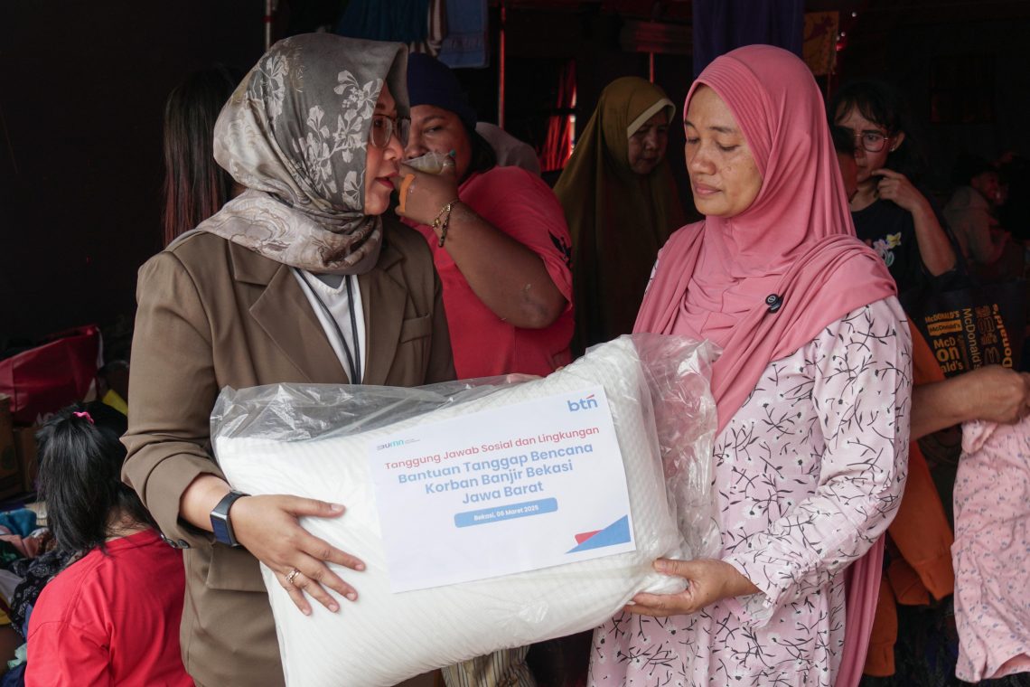 BTN Bantu Korban Banjir Bekasi