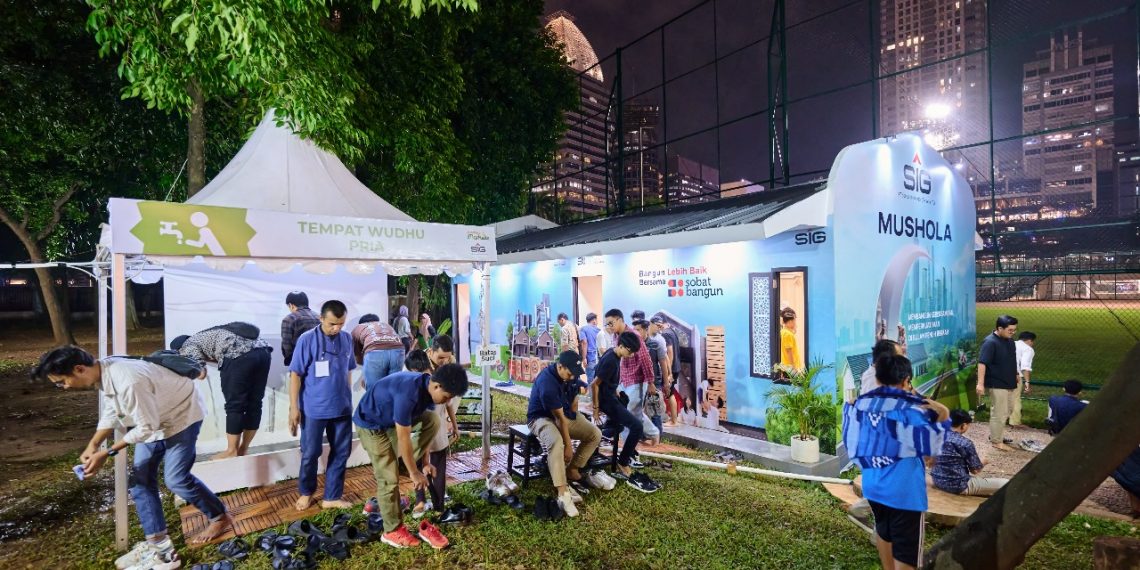 Nyaman Beribadah dan Olahraga, SIG Sediakan Musala dan Takjil Gratisdi Area Sundown Markette GBK