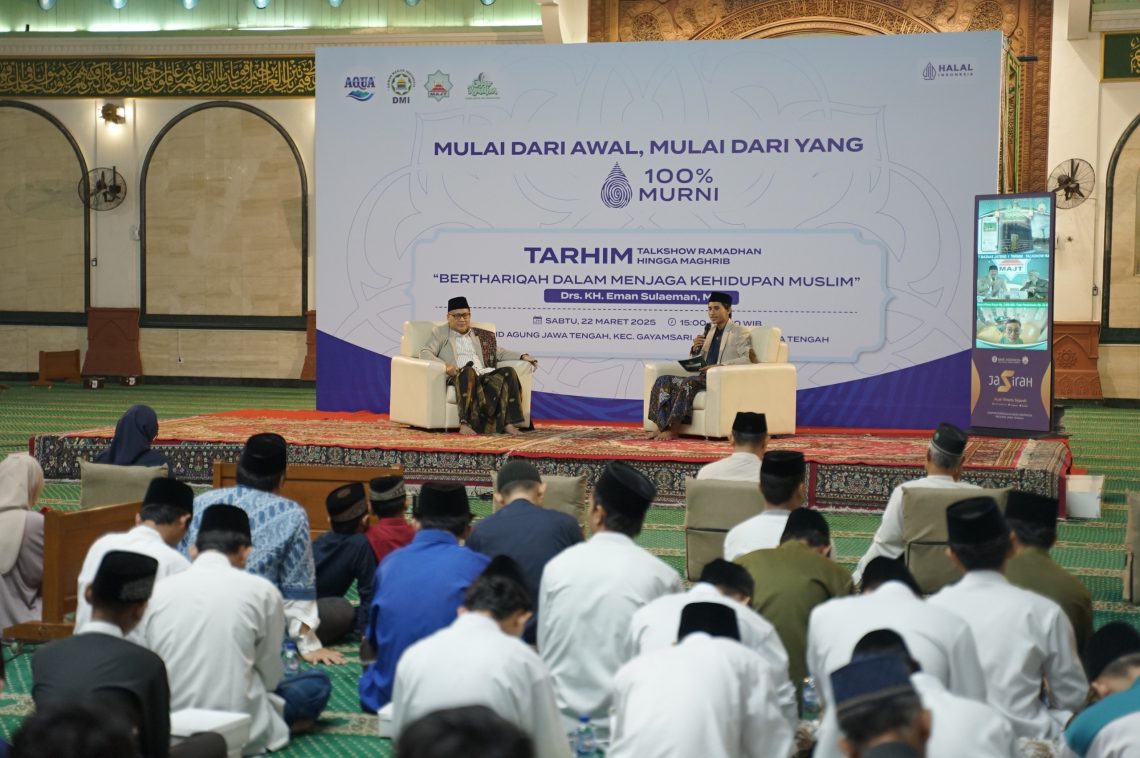 AQUA Jalin Kemitraan bersama Dewan Masjid Indonesia (DMI) Provinsi Jawa Tengah Hadirkan Kebaikan Ramadan di Dua Masjid Terbesar di Semarang