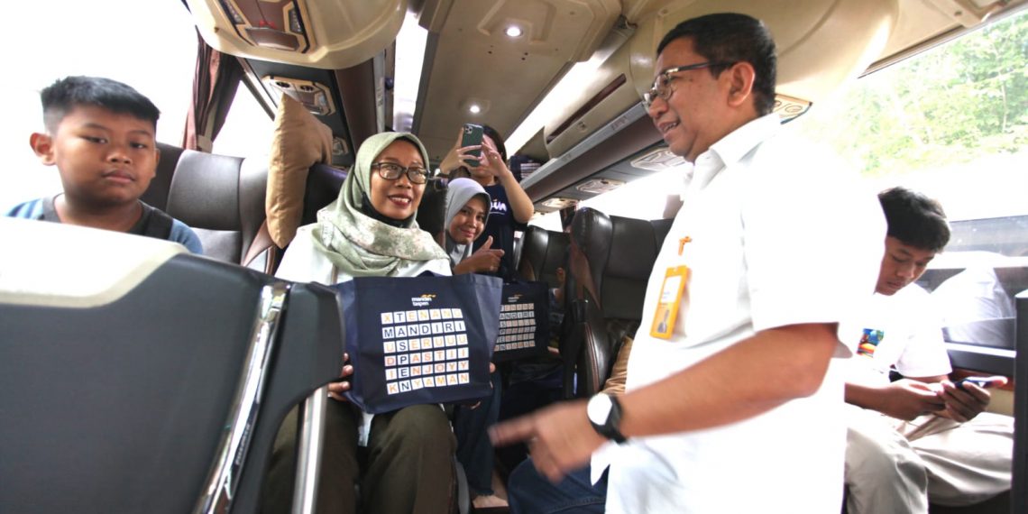 Taspen dan Bank Mandiri Taspen Berpartisipasidalam Program Mudik Aman Sampai Tujuan