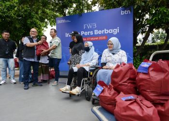BTN dan Insan Pers Bagi 600 Sembako untuk Masyarakat