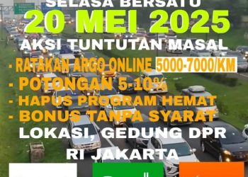 Aliansi Driver Online Indonesia Gelar Aksi Damai Nasional pada 20 Mei 2025