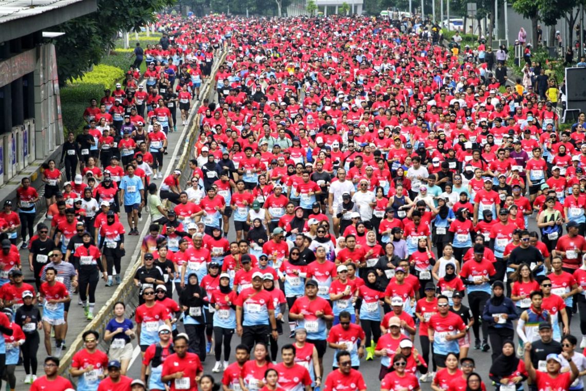 BTN Jakim 2025 Sukses Digelar, Lautan Manusia Penuhi Jalan Sudirman Thamrin