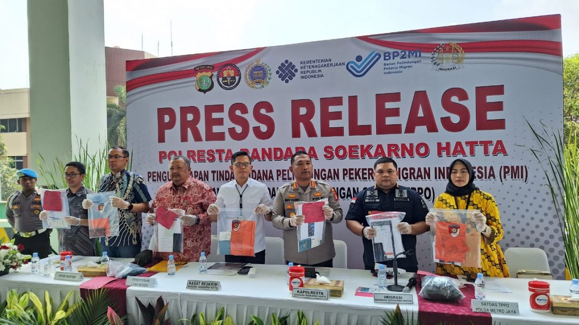 Polresta Bandara Soetta Ungkap Sindikat TPPO Jaringan Internasional
