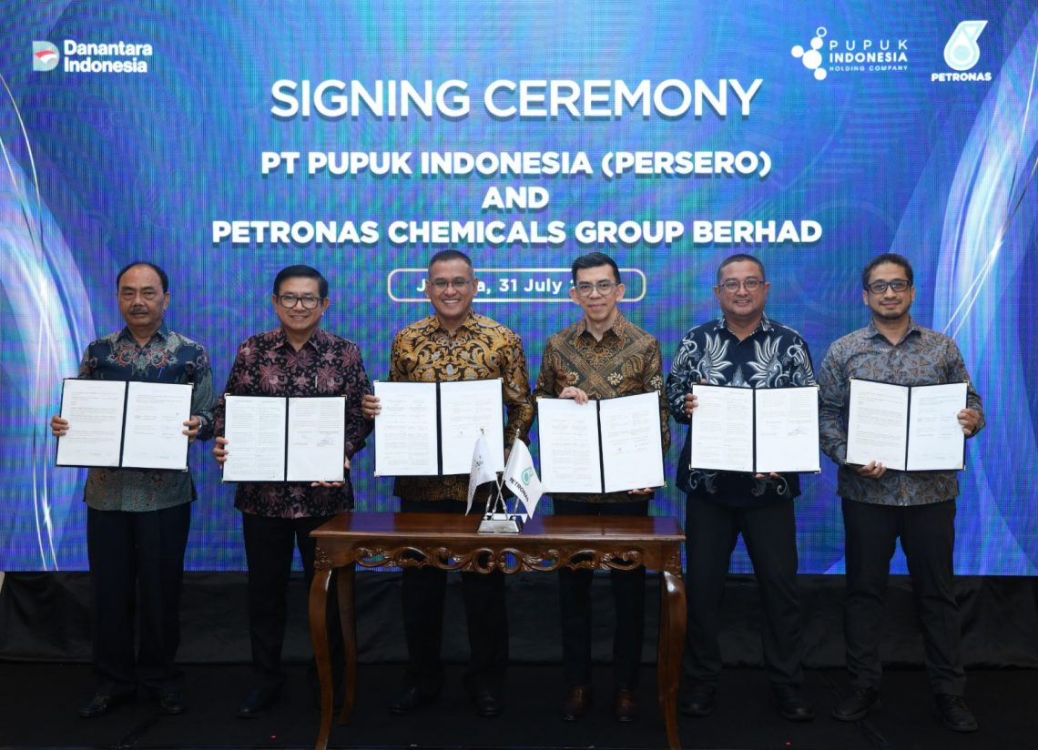 Pupuk Indonesia dan PETRONAS Chemicals Perkuat Sinergi Strategis  untuk Ketahanan Pangan dan Hilirisasi Industri