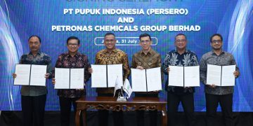 Pupuk Indonesia dan PETRONAS Chemicals Perkuat Sinergi Strategis  untuk Ketahanan Pangan dan Hilirisasi Industri