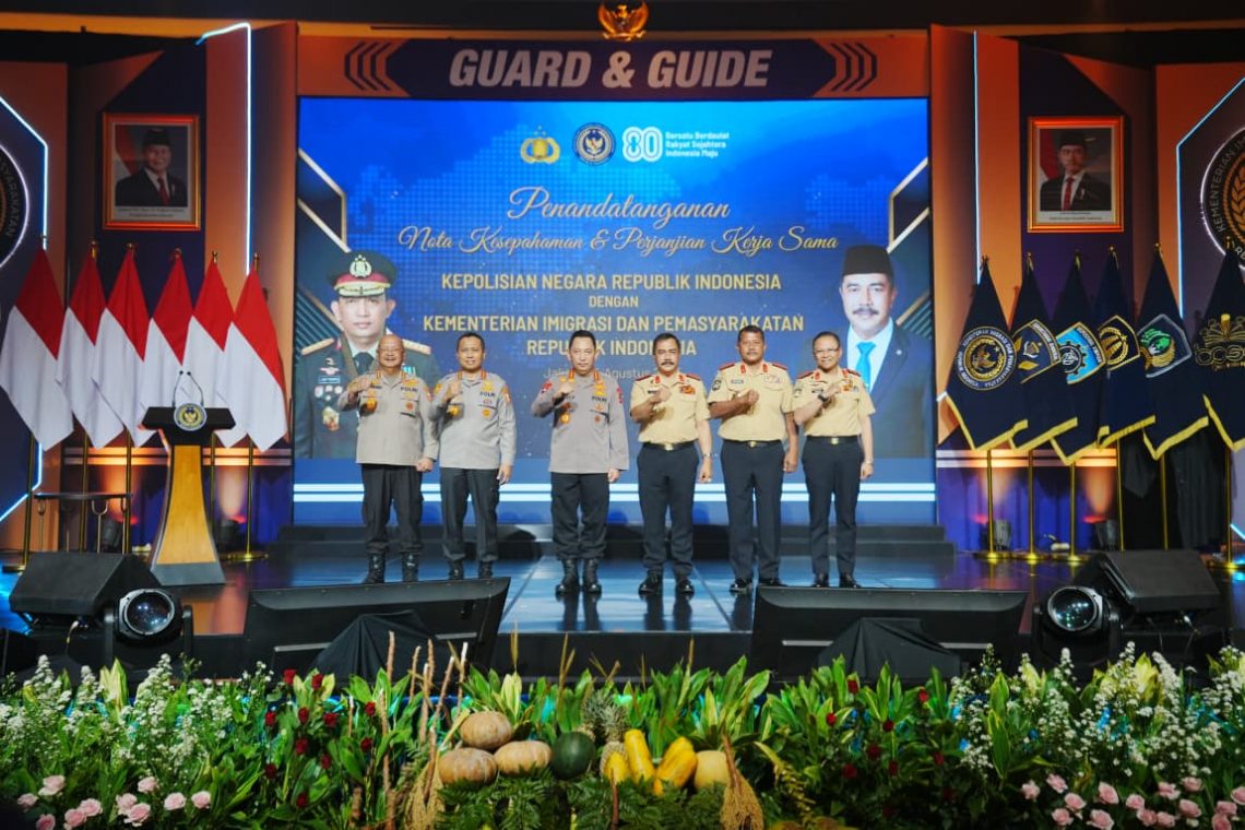 Kapolri dan Menteri Imipas Sepakat Perkuat Sinergi Lewat Penandatanganan Nota Kesepahaman