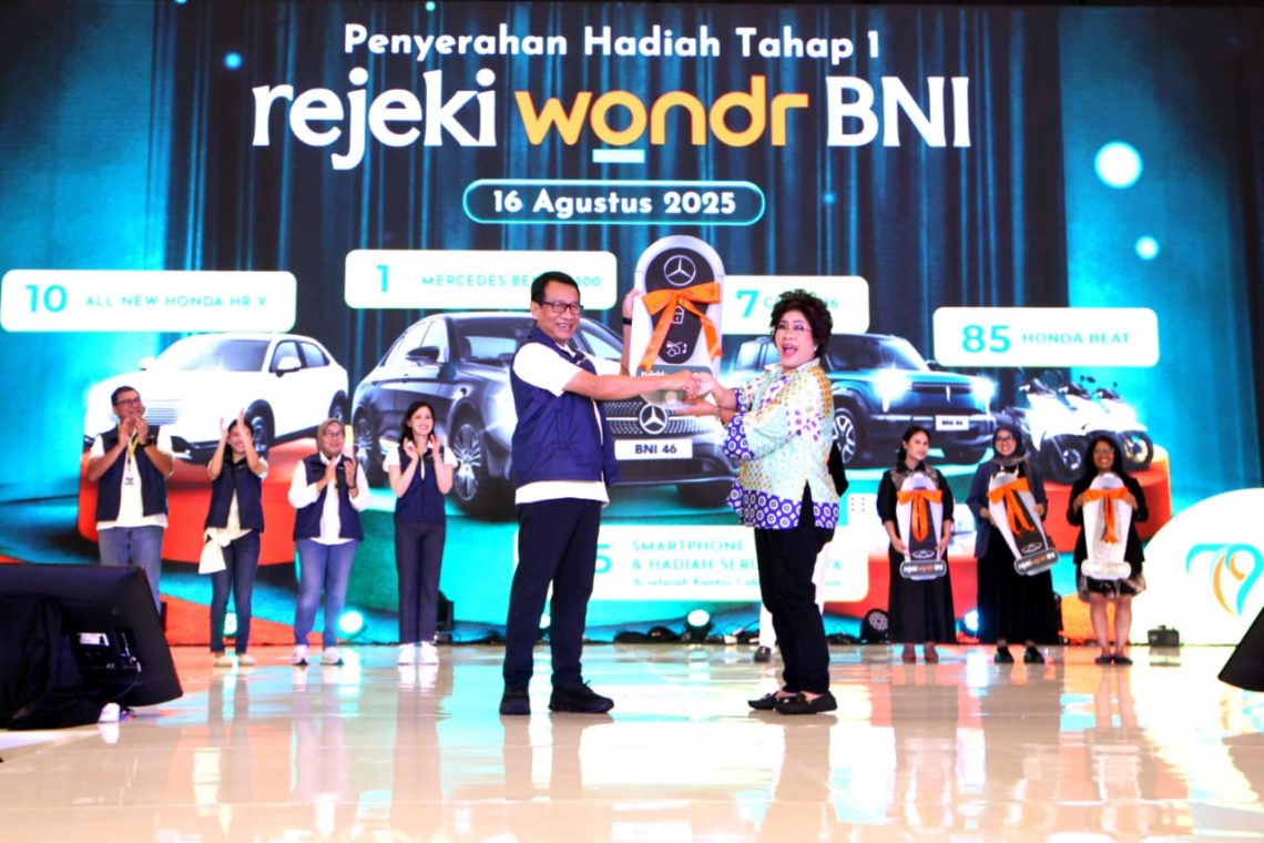 Penyerahan Hadiah Tahap Satu Rejeki Wondr BNI