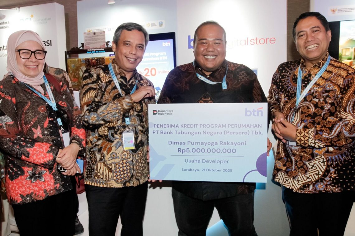 BTN Serahkan Penyaluran Kredit Program Perumahan KKP