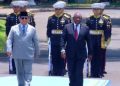 Prabowo Sambut Hangat Presiden Afrika Selatan Ramaphosa di Istana Merdeka