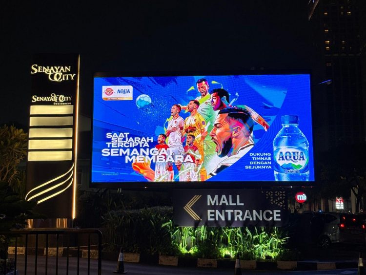 Jelang Duel Indonesia vs Irak, AQUA Dukung Garuda Lewat Digital Art Inspiratif