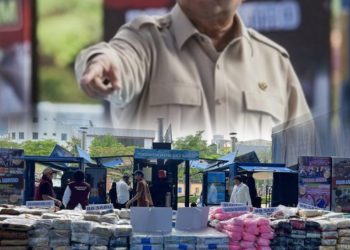 Presiden Prabowo Pimpin Pemusnahan 214 Ton Narkoba Senilai Rp28 Triliun di Mabes Polri