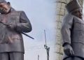 Kepala Patung Sukarno di Indramayu Miring Akibat Tertimpa Tenda saat Acara PPPK