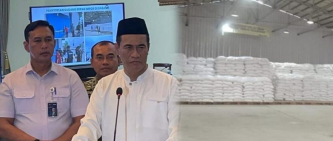 250 Ton Beras Diduga Ilegal Masuk Lewat Sabang, Kementan Langsung Segel Gudang