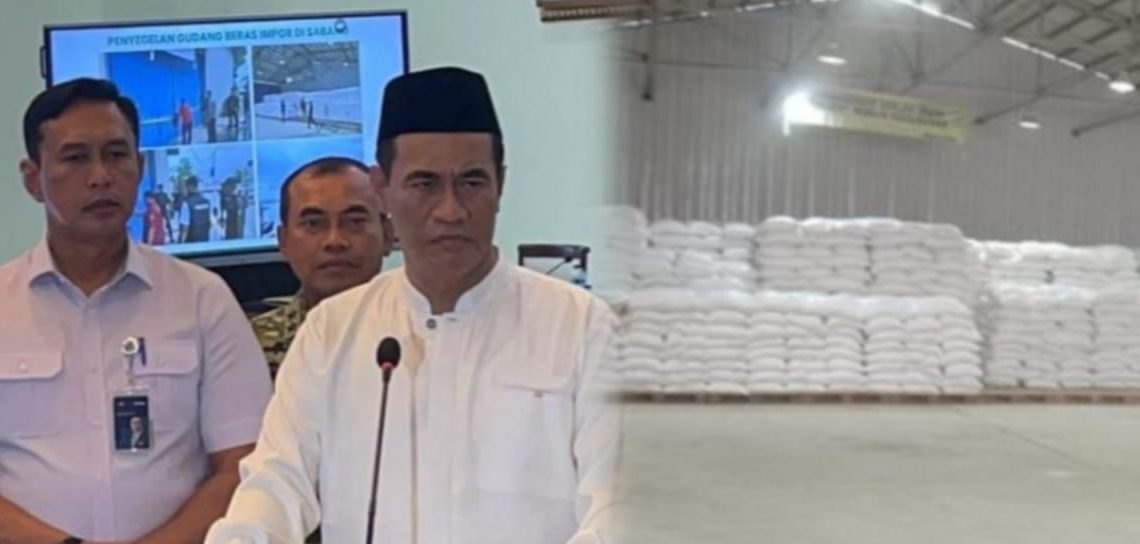 250 Ton Beras Diduga Ilegal Masuk Lewat Sabang, Kementan Langsung Segel Gudang