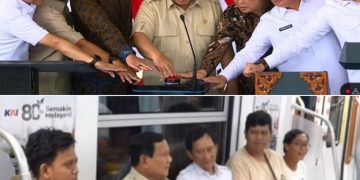 Prabowo Subianto Resmikan Stasiun Tanah Abang Baru Seusai Menjajal KRL