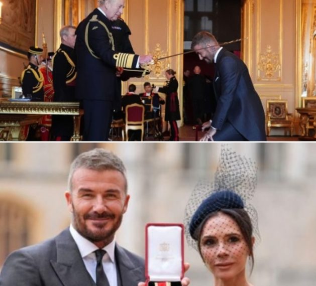David Beckham Dapat Gelar Ksatria dari Raja Charles, Tampil dengan Desain Victoria Beckham