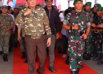 Menhan Sjafrie Tinjau Batalyon di Kalsel, Tekankan Prajurit Setia Mengabdi kepada Rakyat