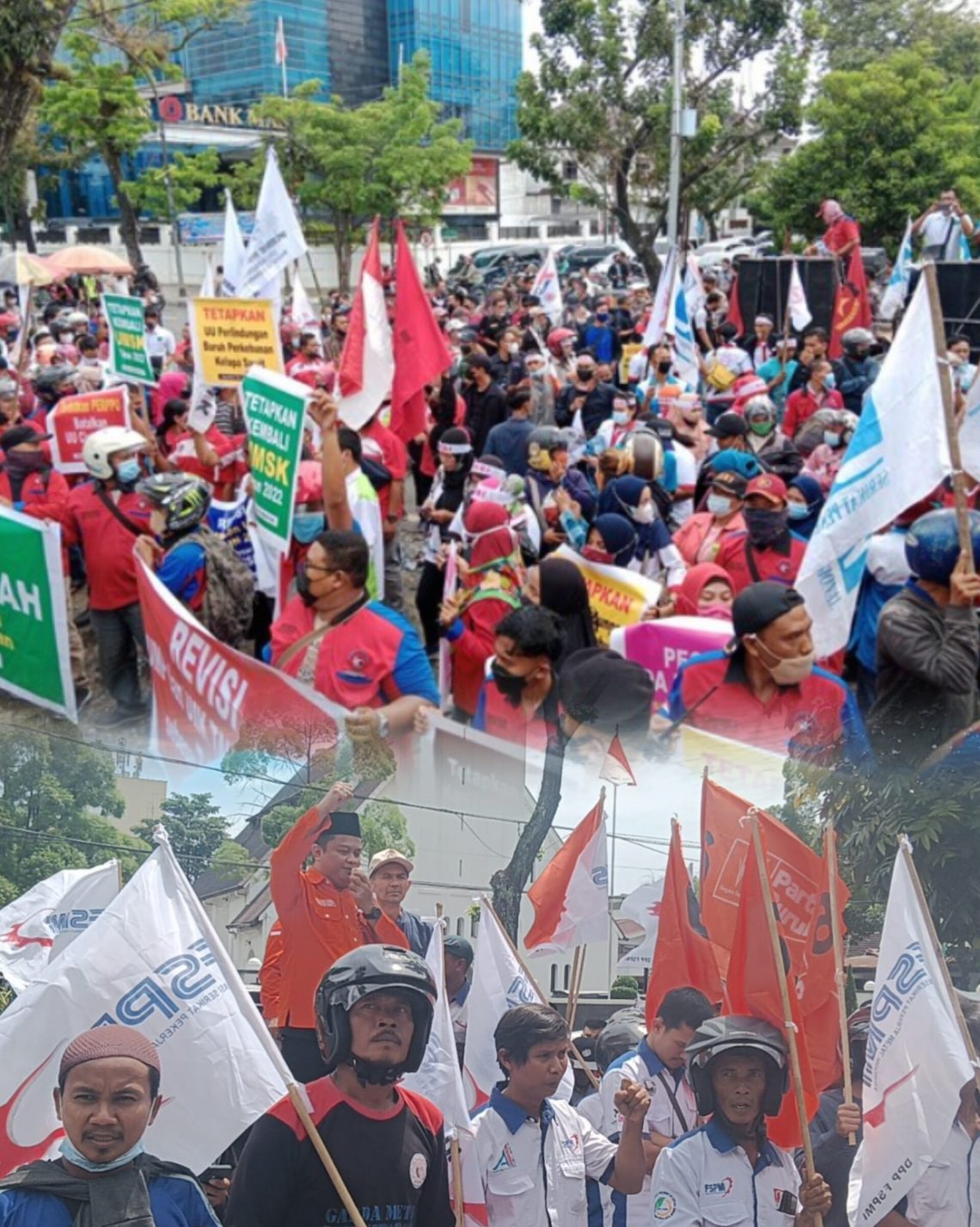 Ribuan Warga Kepung Kantor Gubernur Sumut, Tuntut Penutupan PT Toba Pulp Lestari