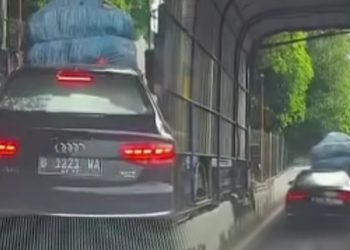 Audi A8L Terekam Mengekor Masuk Gerbang Tol TB Simatupang Tanpa Bayar, Polisi Lakukan Penelusuran