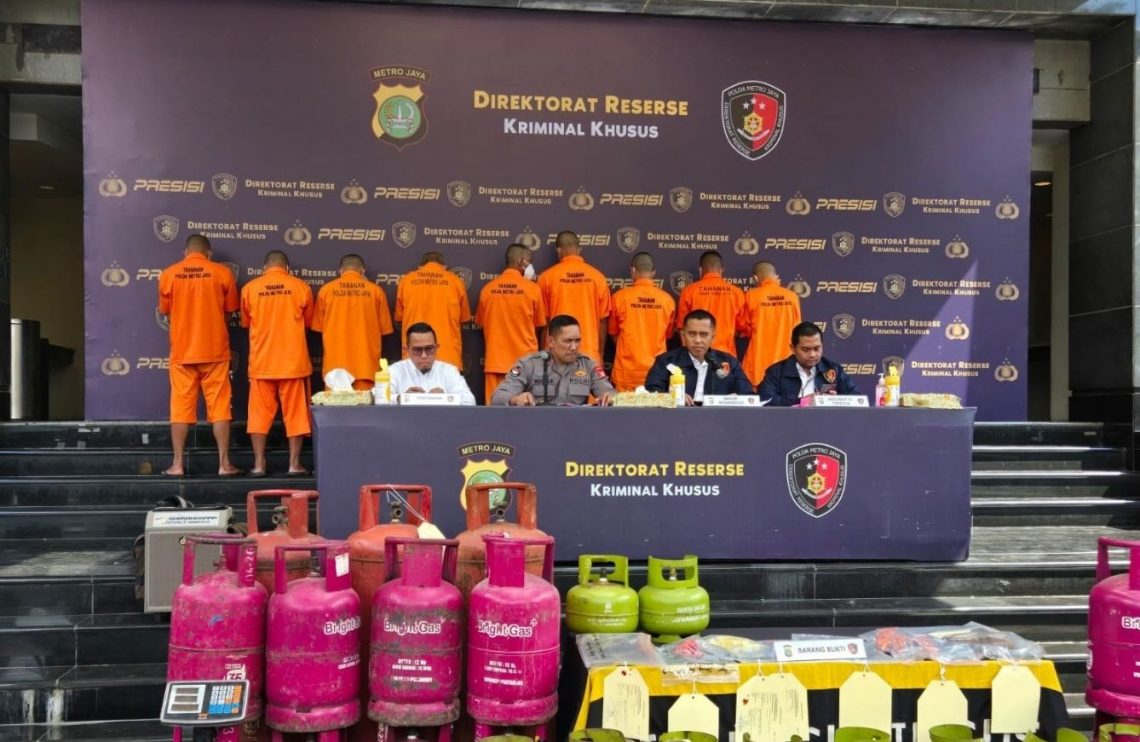 503 Tabung LPG Subsidi Diamankan Polda Metro Jaya di Jaktim–Depok