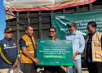 BSN Salurkan Bantuan Rp 1.350.000.000 Bantu Warga Aceh