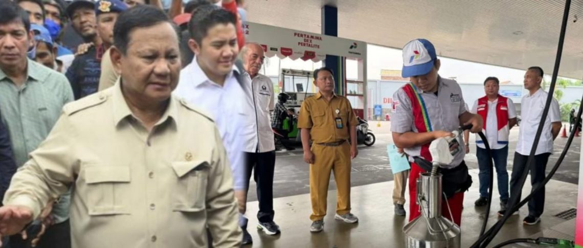 Prabowo Pastikan Stok BBM dan Fasilitas Publik Aman Jelang Libur Natal–Tahun Baru