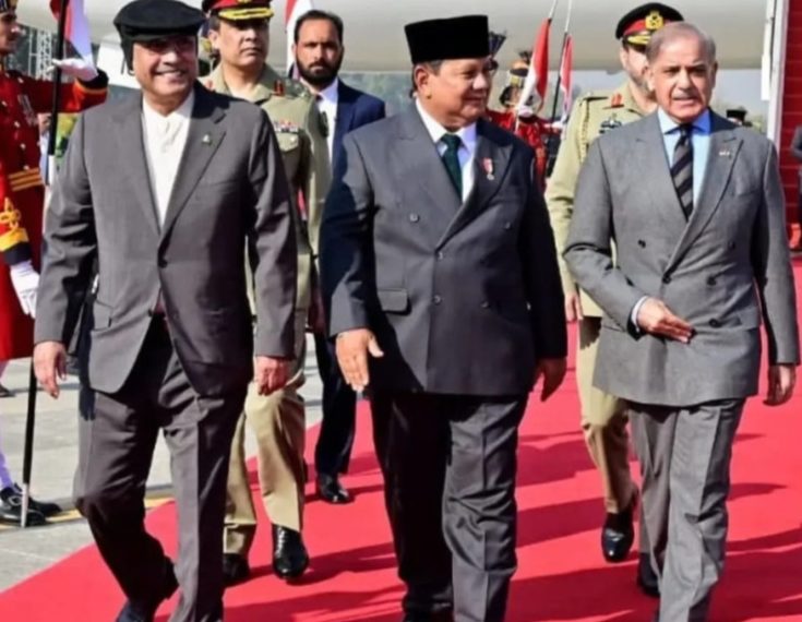 Prabowo Subianto Tiba di Islamabad Disambut Presiden Zardari & PM Sharif