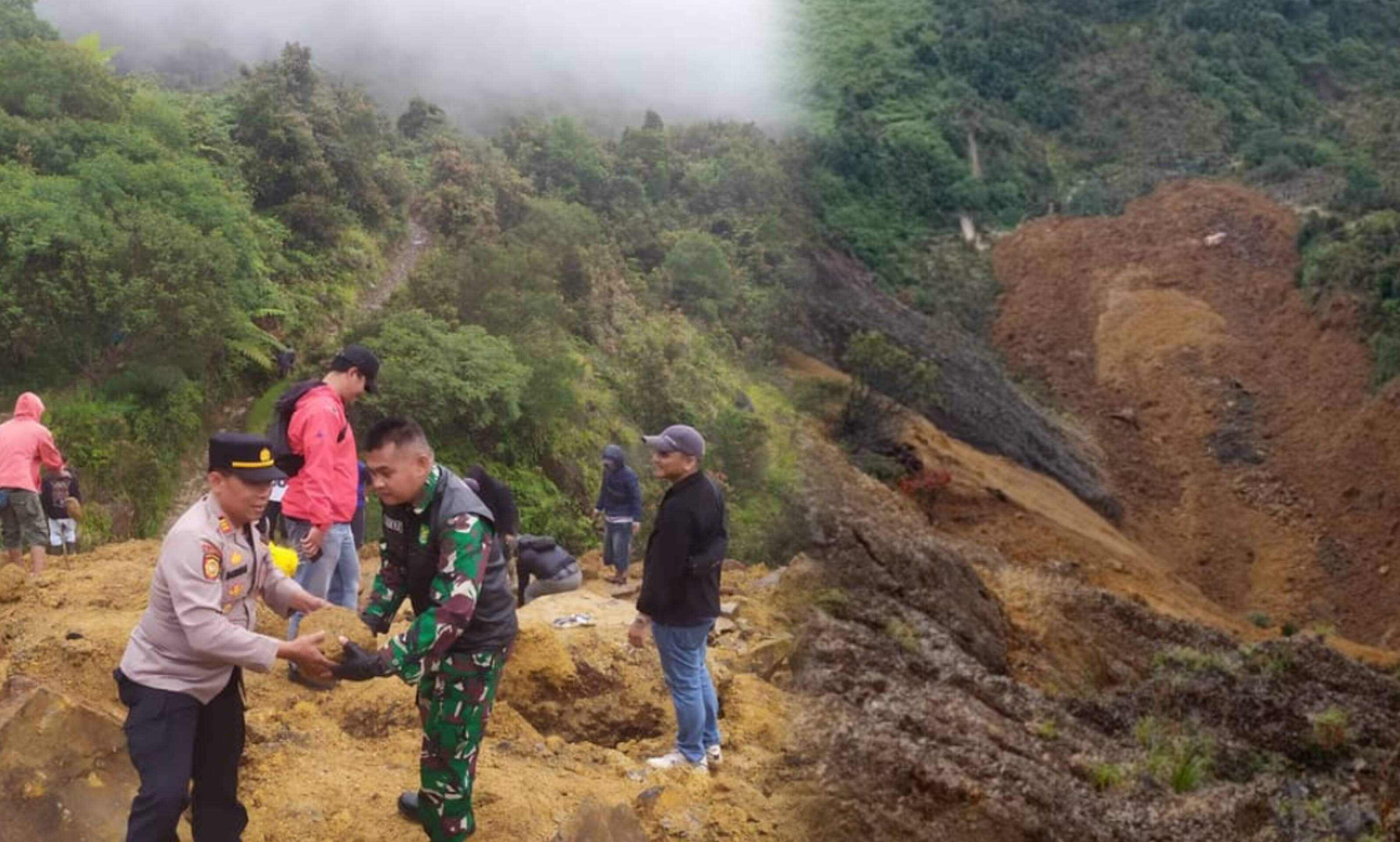 Jalur Menuju Pondok Saladah Papandayan Tertutup Longsor, Pendaki Diminta Menghindar
